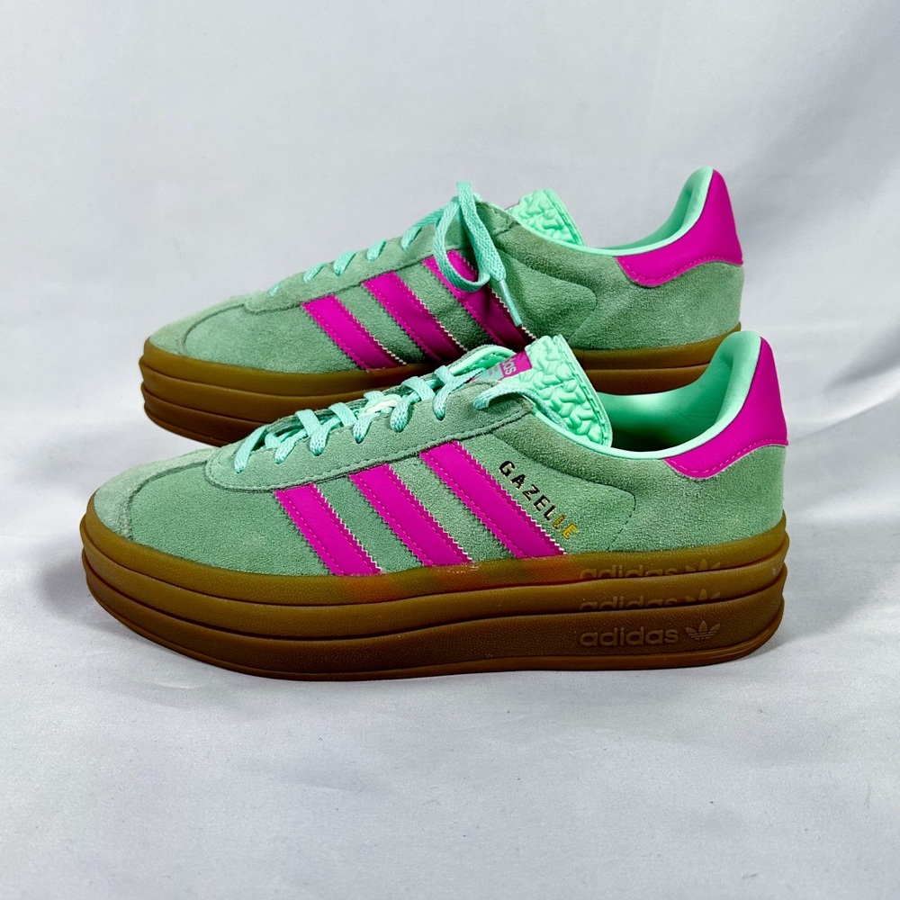 Adidas Originals Gazelle Bold - Pulse Mint/Pink - NWOT - RARE COLORWAY